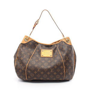 Louis Vuitton Galliera Shoulder Bag Leather Monogram Brown